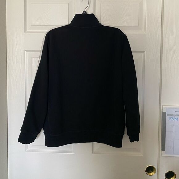 POLO by Ralph Lauren Men’s Black with White Accent Full Zip Sweater Size L - Picture 4 of 4